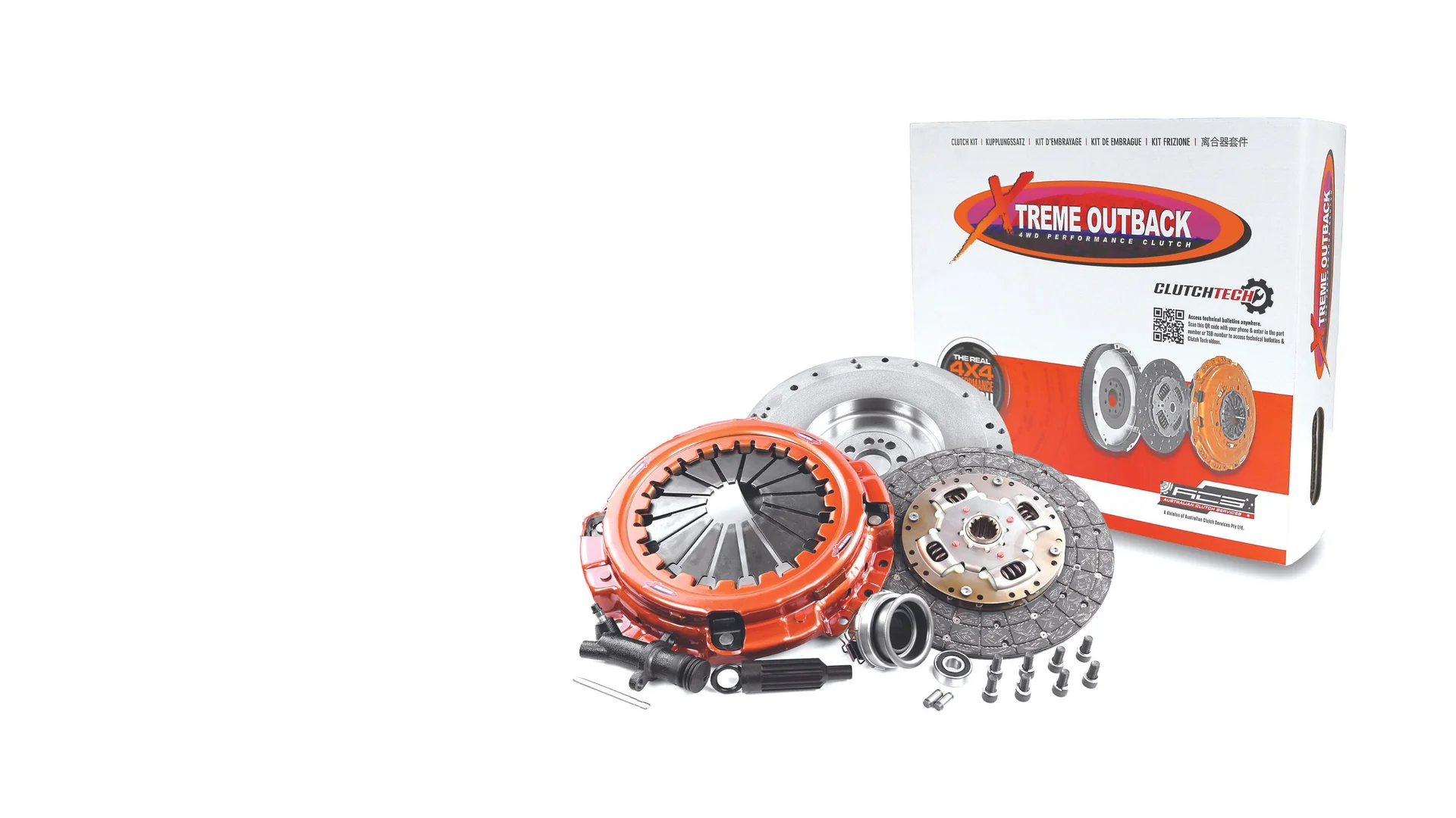 Xtreme Outback complete clutch kit with components and packaging for 4x4 heavy duty applications
