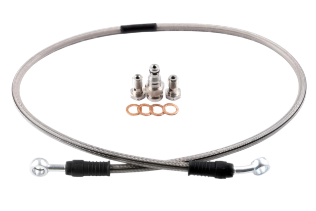 Xtreme Outback braided clutch line showing reinforced construction and quality fittings